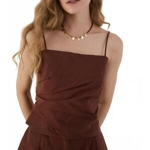NEW DRESS TO women's tank top in brown